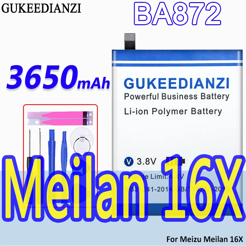 

Durable For Meizu Meilan 16X 3650Mah Mobile Phone Battery BA872