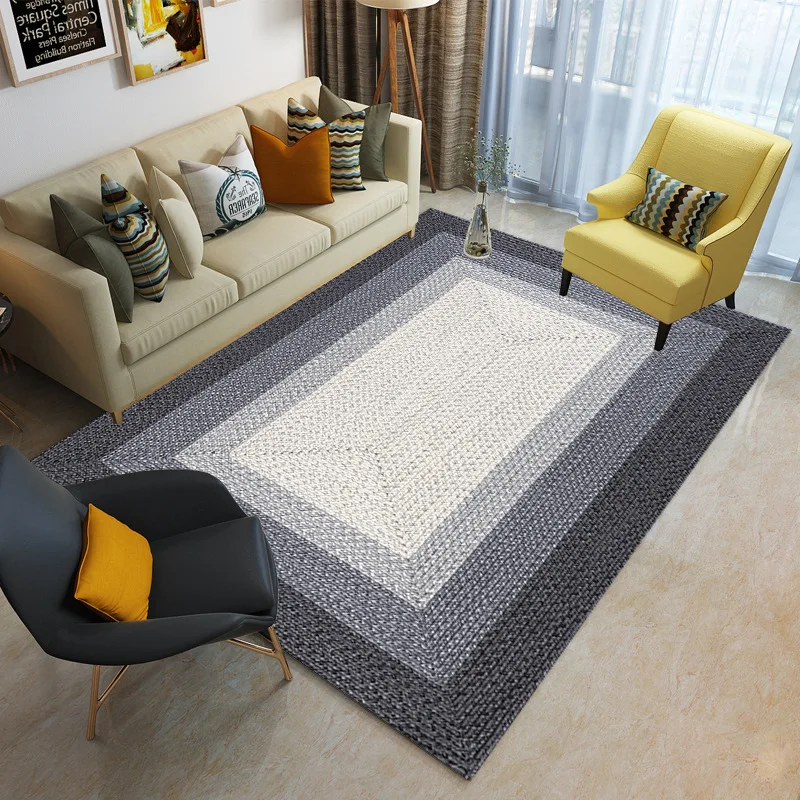 

High-Quality Carpets for Living Room Bedroom Area Rugs Coffee Table Floor Mat Flannel Thicken Modern Home Machine Washable Rug