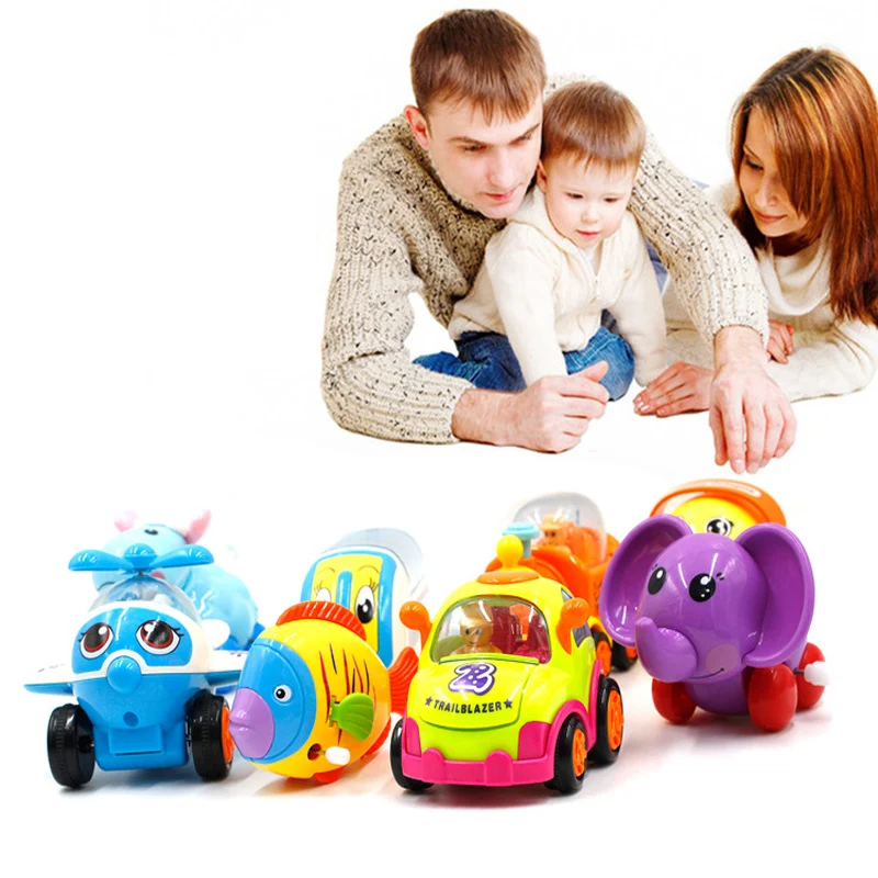 Children's Inertia Series Toy Q Version Mini Taxi Inertia Small Train Aircraft Fun Transportation Car Baby Children's Toy Gift