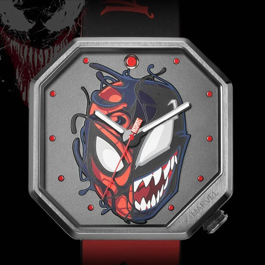 Disney Original Marvel The Avengers Venom Antique Men 50m Waterproof Clock Male Watch Quartz WristWatch Relogio Masculino 2020