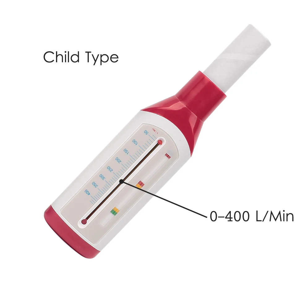 Child Portable Breath Peak Flow Meter Speed Home Expiratory Flow Rate Meter for Lung Asthma Breath Function Monitor Measurement