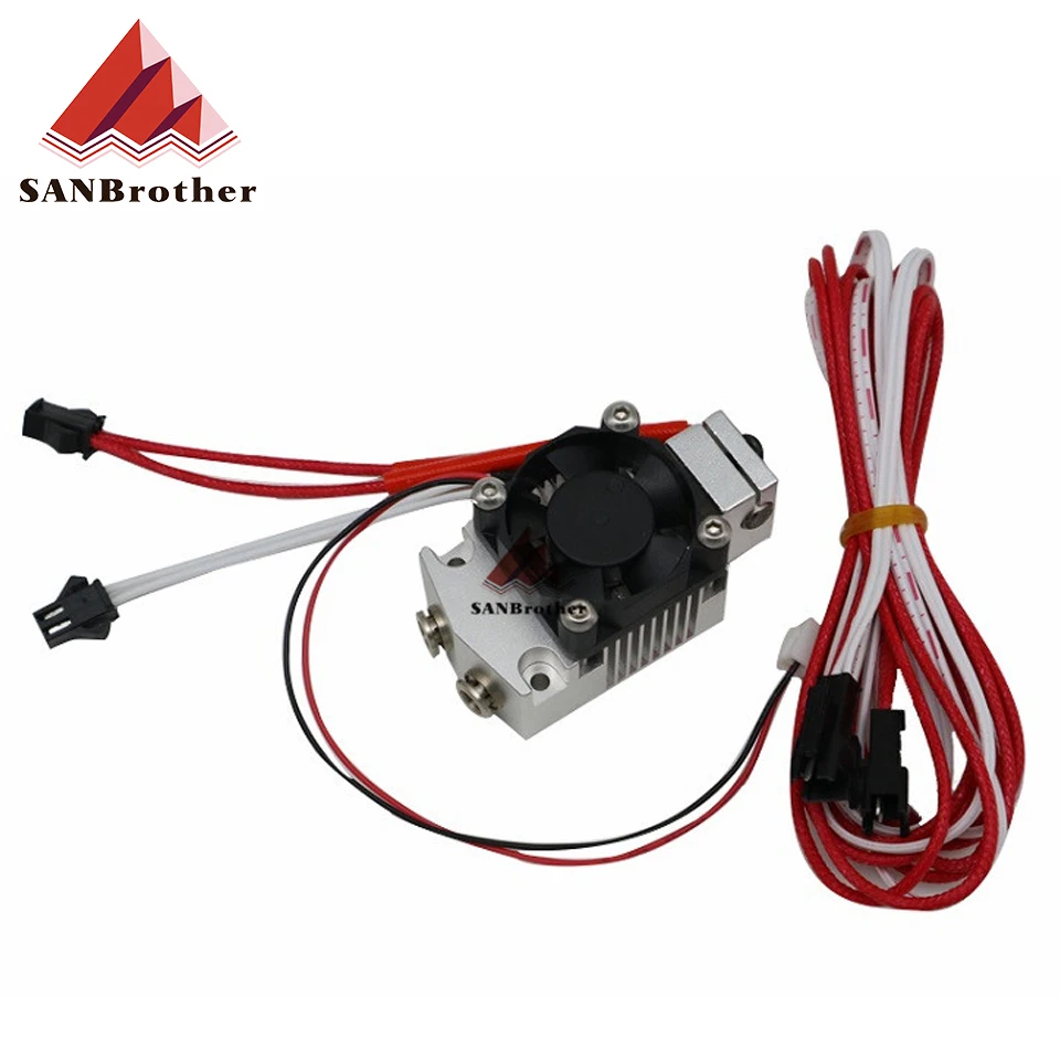 Cyclops and Chimera Extruder 2 In 1 Out 2 colors Hotend with Titan / Bulldog Extruder for 3D Printer I3 12V/24V.