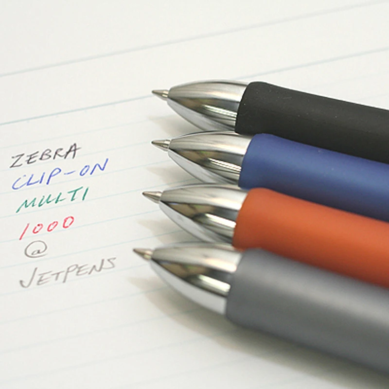 One Piece Zebra B4SA3 Clip-On 4 Color 0.7 mm Ballpoint Multi Pen (Black, Blue, Red, Green) + 0.5 mm Pencil