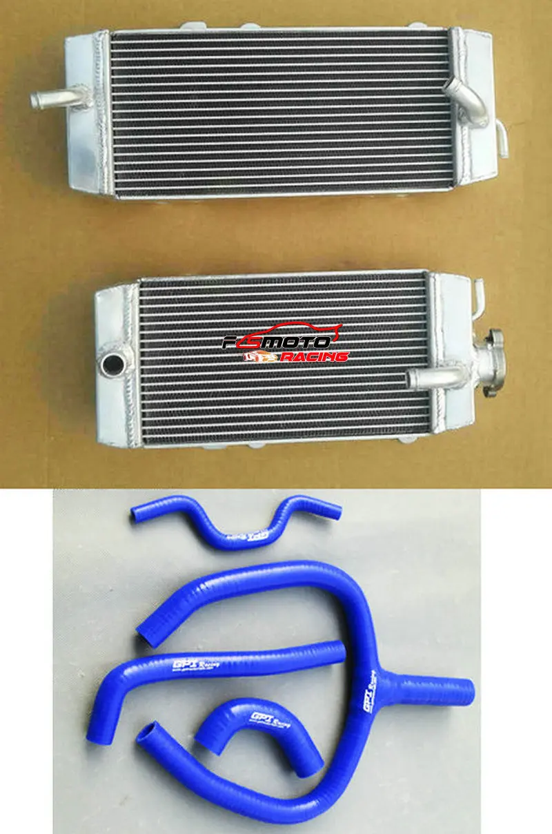 L&R Aluminum Radiator + Hose Cooling For Kawasaki KXF250 KX250F KXF 250 F 2009 2010 09 10