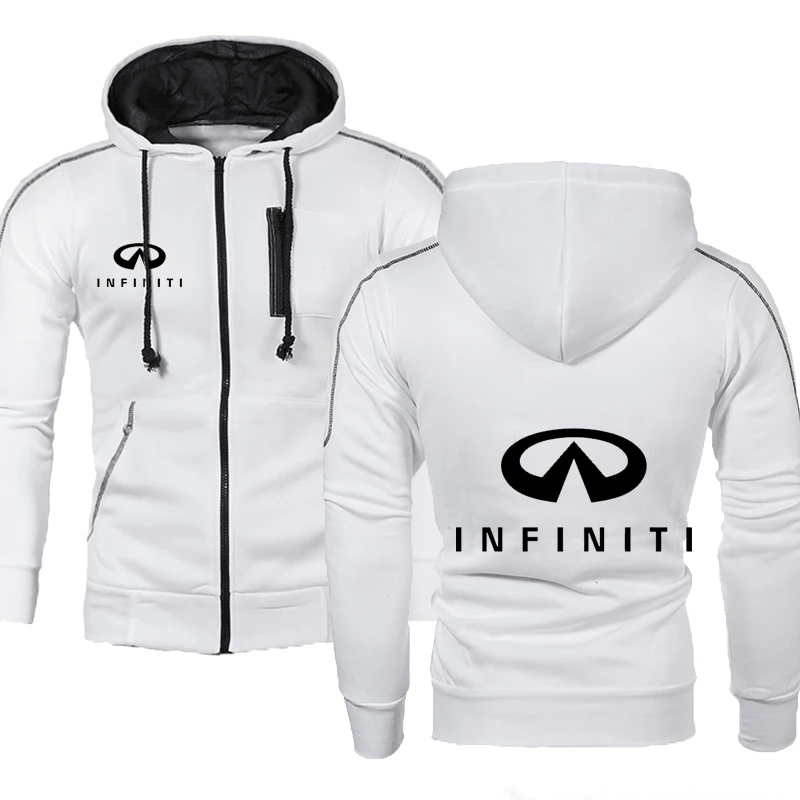 

New Spring Autumn Men Hoodies Infiniti Car Logo Print Oblique chain Fashion Men Hoodie hip hop harajuku Casual Men Hoodie Sweats