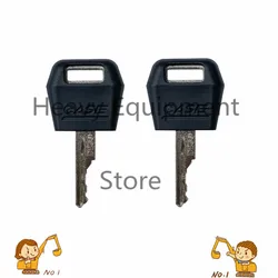 2Pcs Ignition key for Case International Tractor 580D 580K 580L BACKHOE LOADER