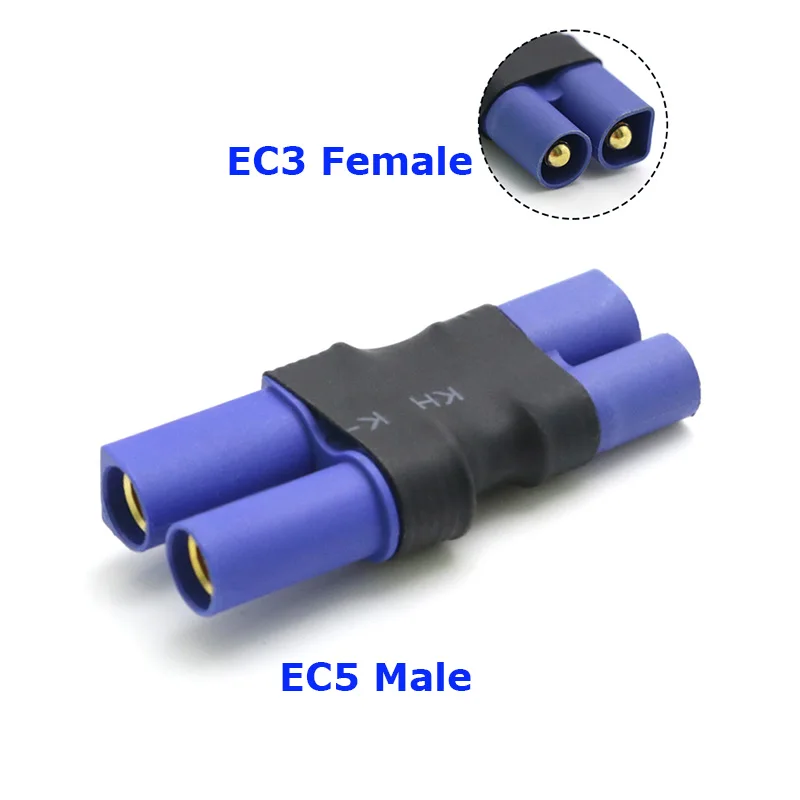 2er-Set Adapter XT30 XT60 XT90 Traxxas T-Stecker Deans EC5 EC3 Buchse auf Stecker HXT 4MM Steckverbinder RC Lipo Akku Steuerungsteile DIY – Detail 5