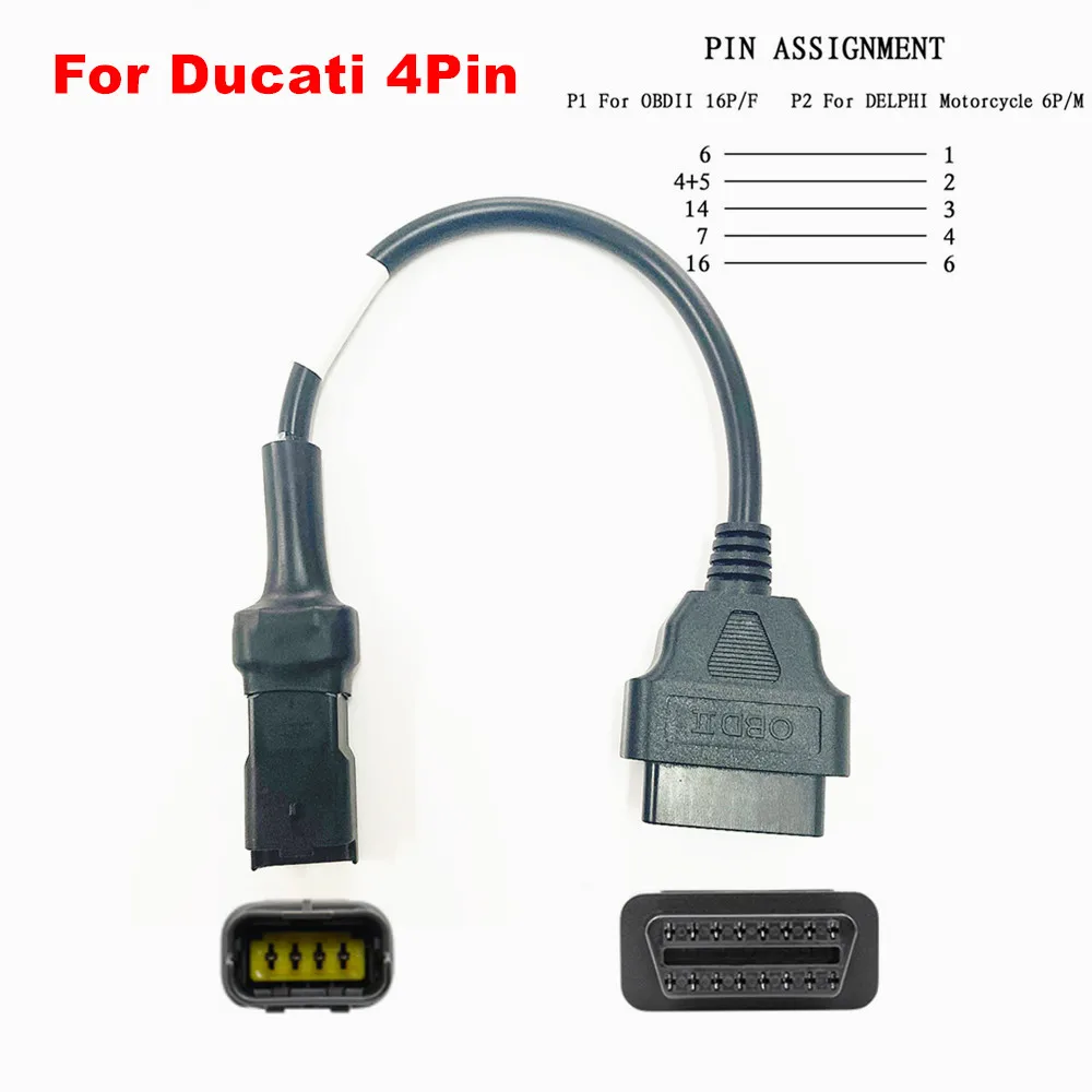 Universal OBD2 Motorcycle Cable For Honda 4Pin 6Pin For YAMAHA 3Pin 4Pin For Kawasaki/BENELLI/Suzuki/Ducati/KYMCO/K-CAN Jumper