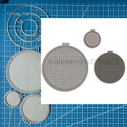 Lucky Goddess Metal Cutting Dies Embroidery Hoop Set diy Scrapbooking Photo Album Decorative Embossing Paper Card Crafts Die