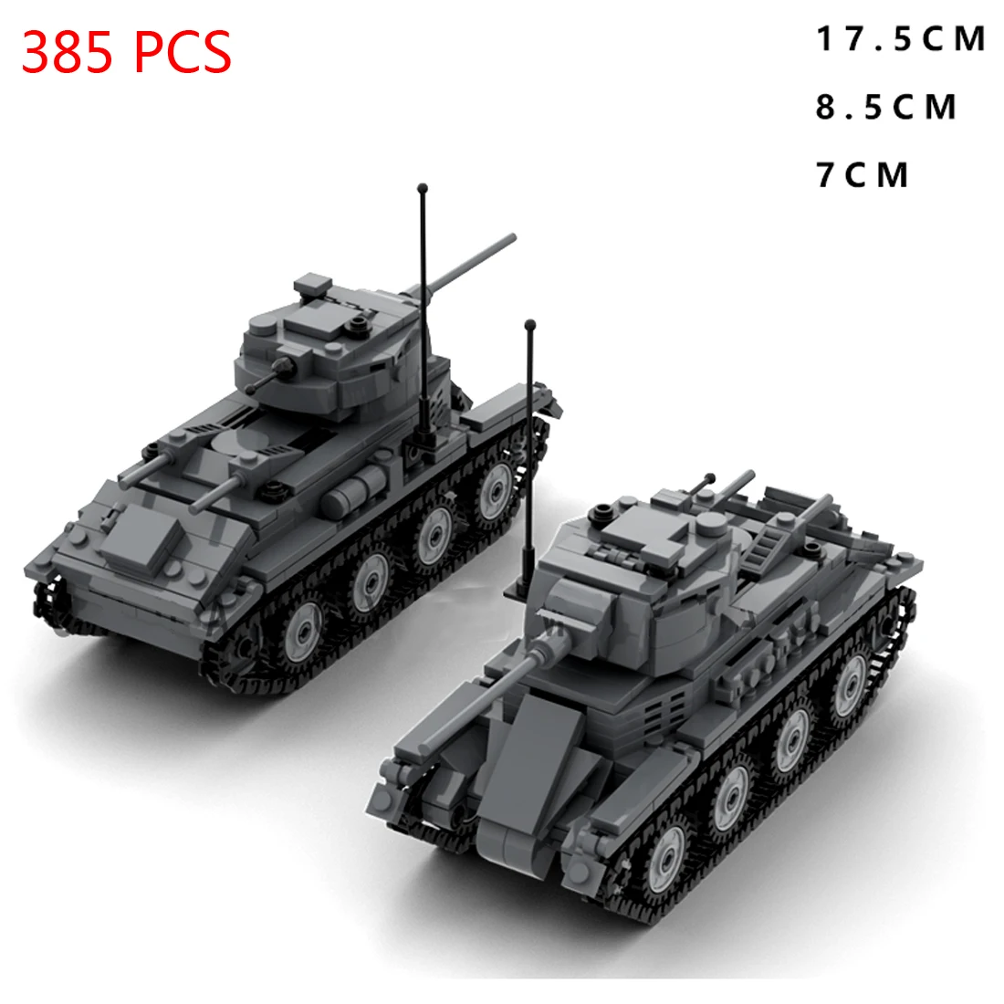 hot military WW2 technical vehicles Soviet Union Army B-T7 fast tank war weapon equipment bricks model Building Blocks toys gift