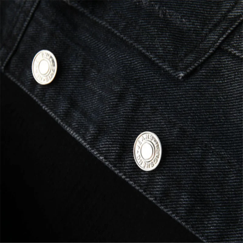 สีดำหญิงเสื้อแจ็คเก็ตเกาหลี Slim กางเกงยีนส์ Single-Breasted สั้นผู้หญิง Denim เสื้อกั๊ก4XL Plus ขนาด Waistcoat ฤดูร้อน