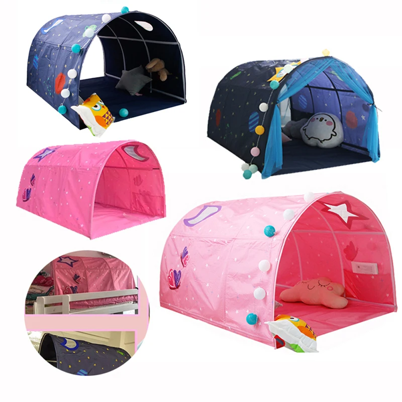 Spelen Tent Baby Ortable Vouwen Kindje Klein Huis Kinderen Indoor Play Tent Bed Meisje Kasteel Outdoor Spelen Kruipen Tunnel