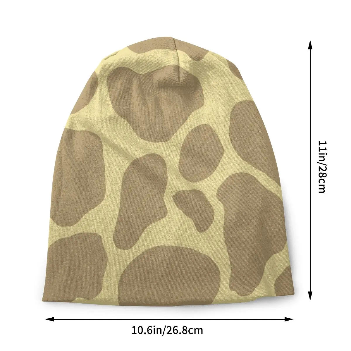 Fashion Giraffe Skin Cap Hip Hop Ski Skullies Beanies Hat Men Women Male Spring Warm Dual-use Bonnet Knit Hat