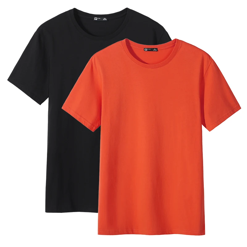 Pioneer Camp 2-pack Summer T-shirt Men 100% Cotton Solid Brand-Clothing Short Sleeve T Shirt Male Casual Men\'s Clothing