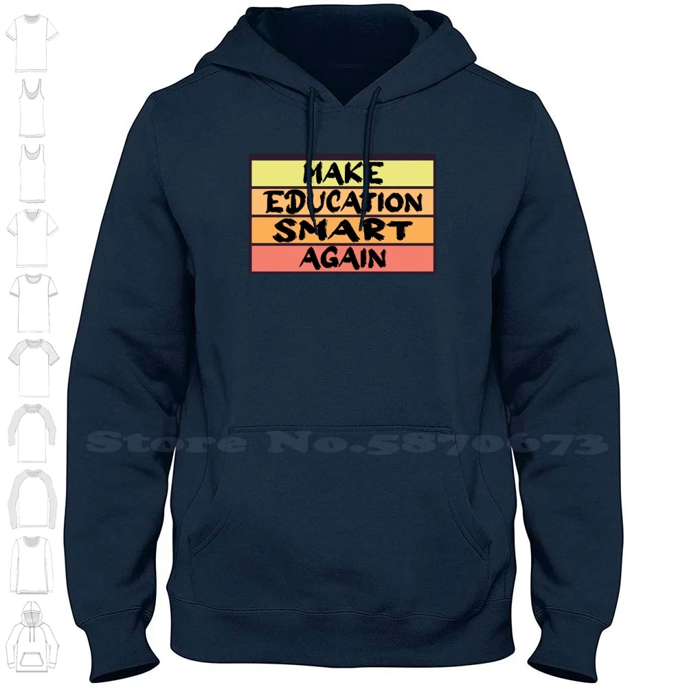 Make E On Smart Again Long Sleeve Hoodie Sweatshirt E On Intelligent Neil Degrasse School Science College Progressive Maga