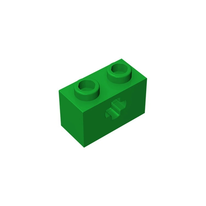 32064 Brick 1x2 with Axle Hole Bricks Collections Bulk Modular GBC Toys For Technical MOC Buildings Blocks