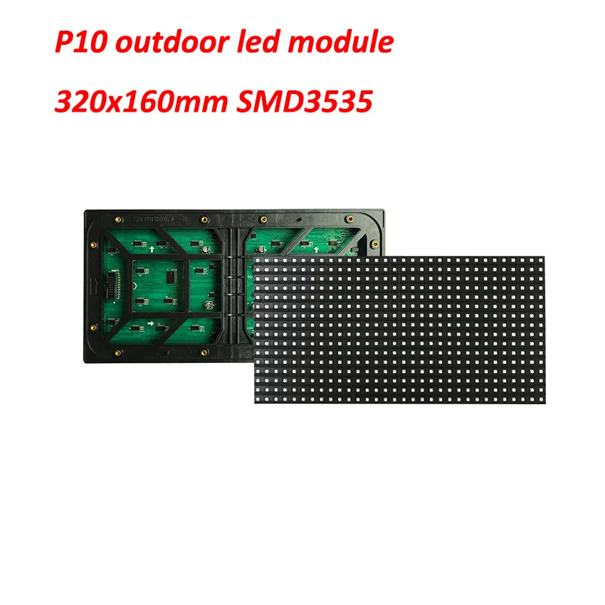 

IP65 Waterproof 320MM*160MM panel P10 outdoor led module 32*16 pixel led panel 1/4 scan led display screen