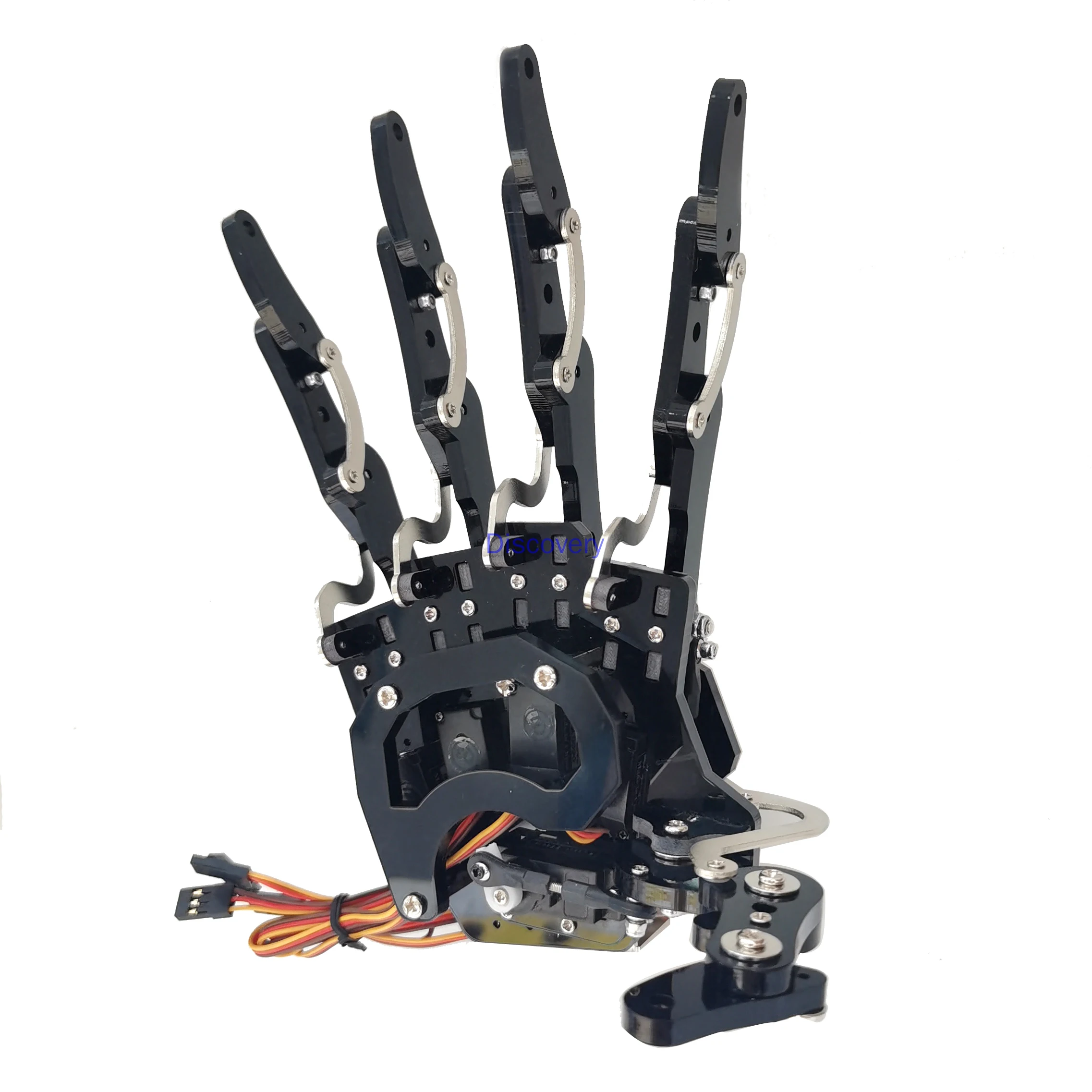 5 Degrees of Freedom Claw Humanoid Robot Bionic Manipulator Palm/5 Small Steering Gear Manipulator Assembled Maker DIY