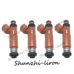 4pcs 연료 인젝터 노즐 Mazda 323 Demio Mk8 1.3L 1998 ~ 2003 195500-3020 B31R-13-250 195500 3020