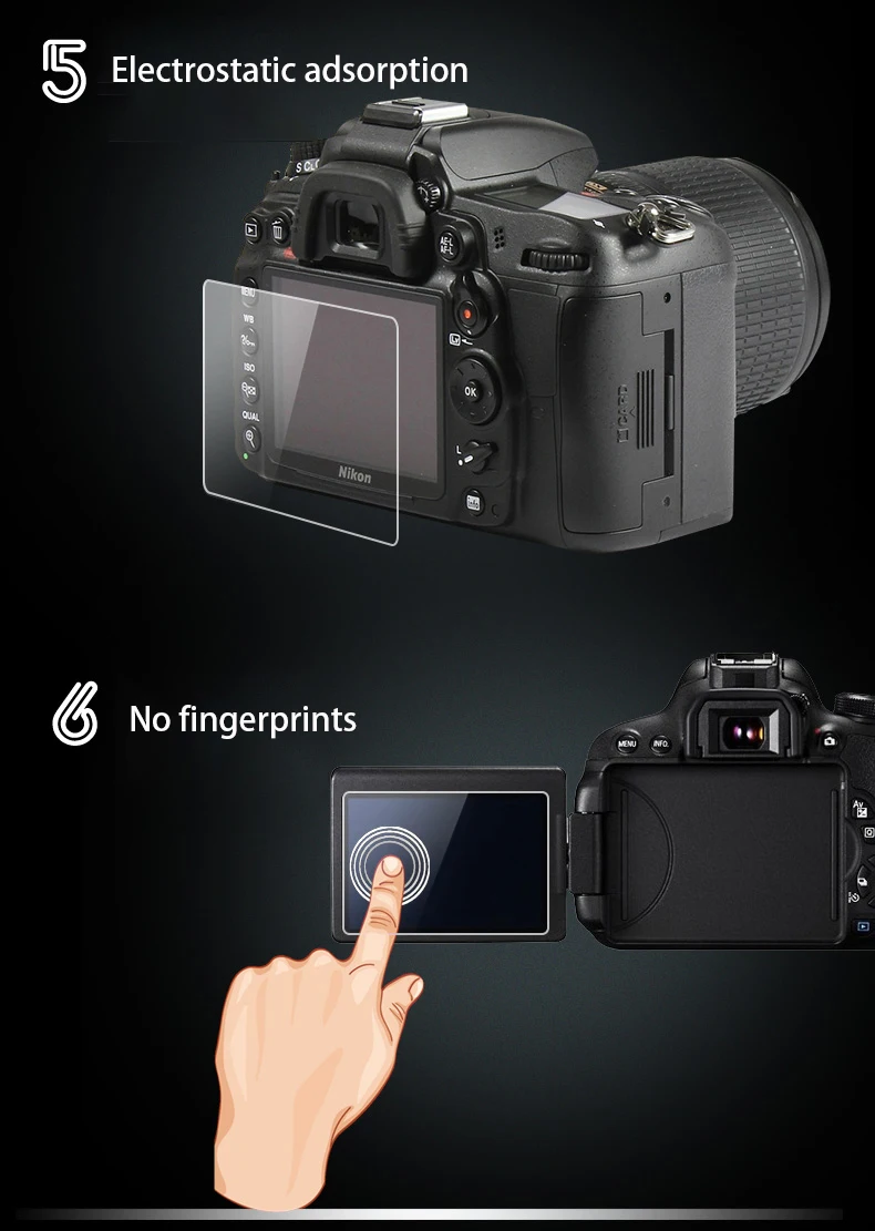 Bizoe Gehard Film Slr Camera Voor Pentax K50 K30 K5 K7 Lcd-scherm Gehard Glas Beschermende Film Digitale Accessoires