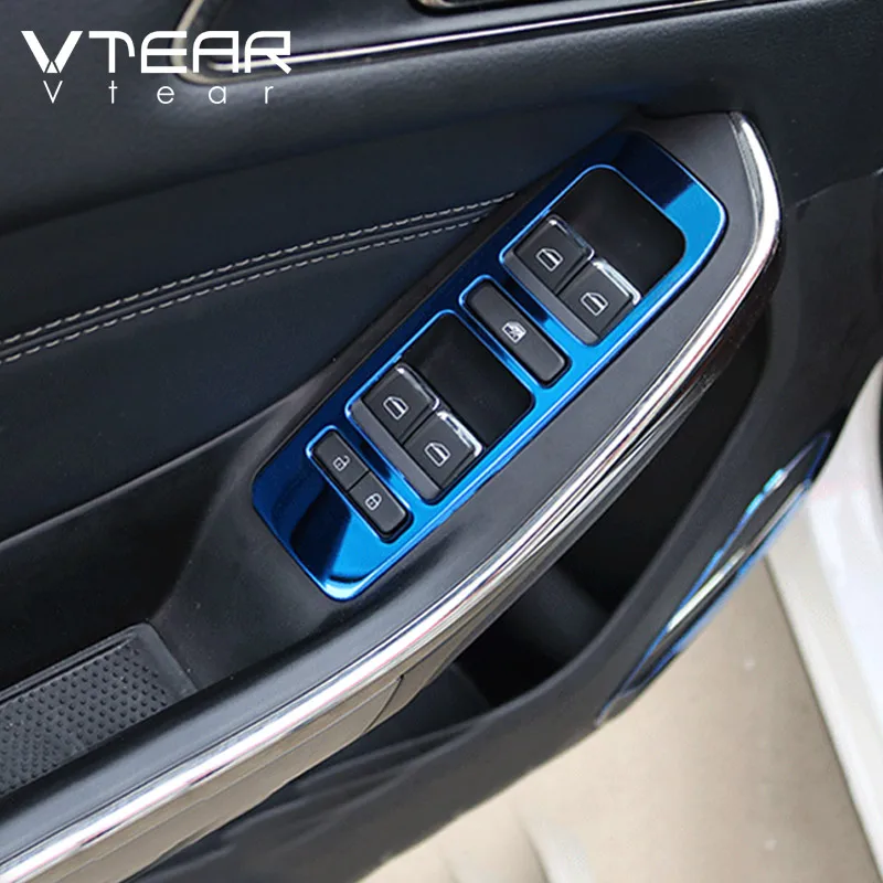 Vtear For Chery Tiggo 4 Car interior door window Switch button Mouldings frame styling trim decoration accessories cover parts