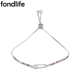 AAA Unisex Jewelry 2021 Newest Pin Bracelet Personality Creative CZ Hand-woven Red String Woman Adjustable Exquisite Couple Gift