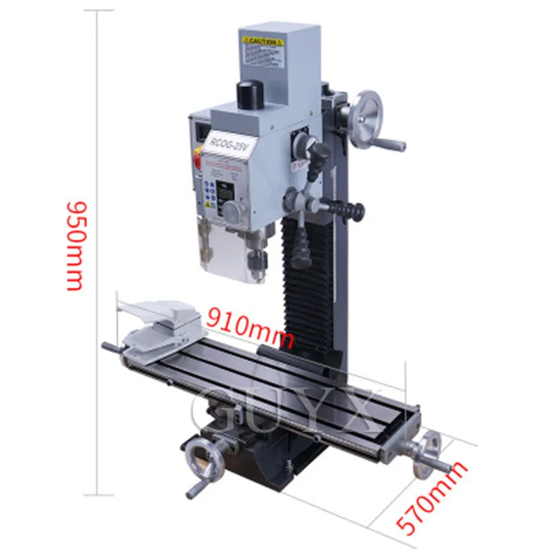 Household 750w Mini Tapping Milling Machine Drilling Milling Small Milling Drilling Machine for Metal Lathe