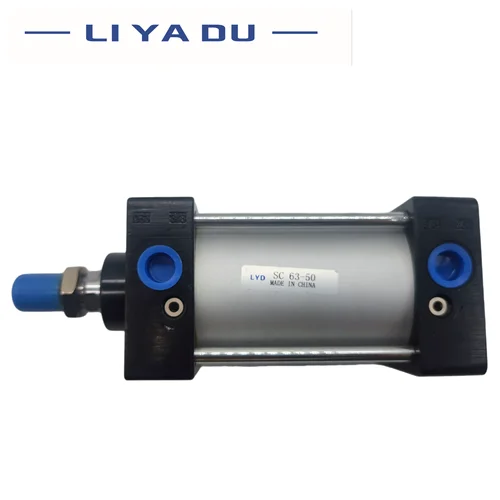 Imagen 2 del producto Cilindros de aire estándar serie SC32, cilindro neumático de doble acción, diámetro de 32mm, carrera de 25/50/75/100/125/150/175/200/250/300mm