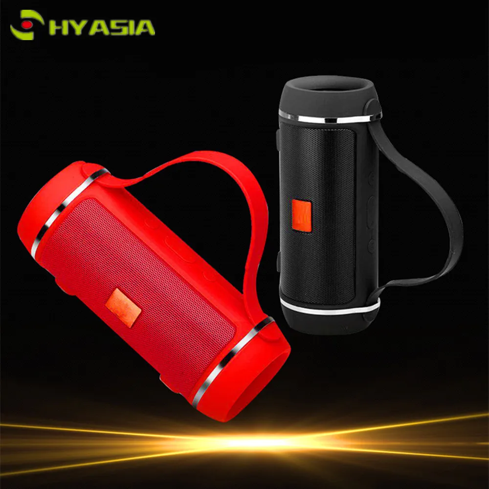 HYASIA Outdoor Indoor Wireless for Bluetooth Speaker Home Party Stereo Music FM Radio Function Portable Loudspeaker Suport TF