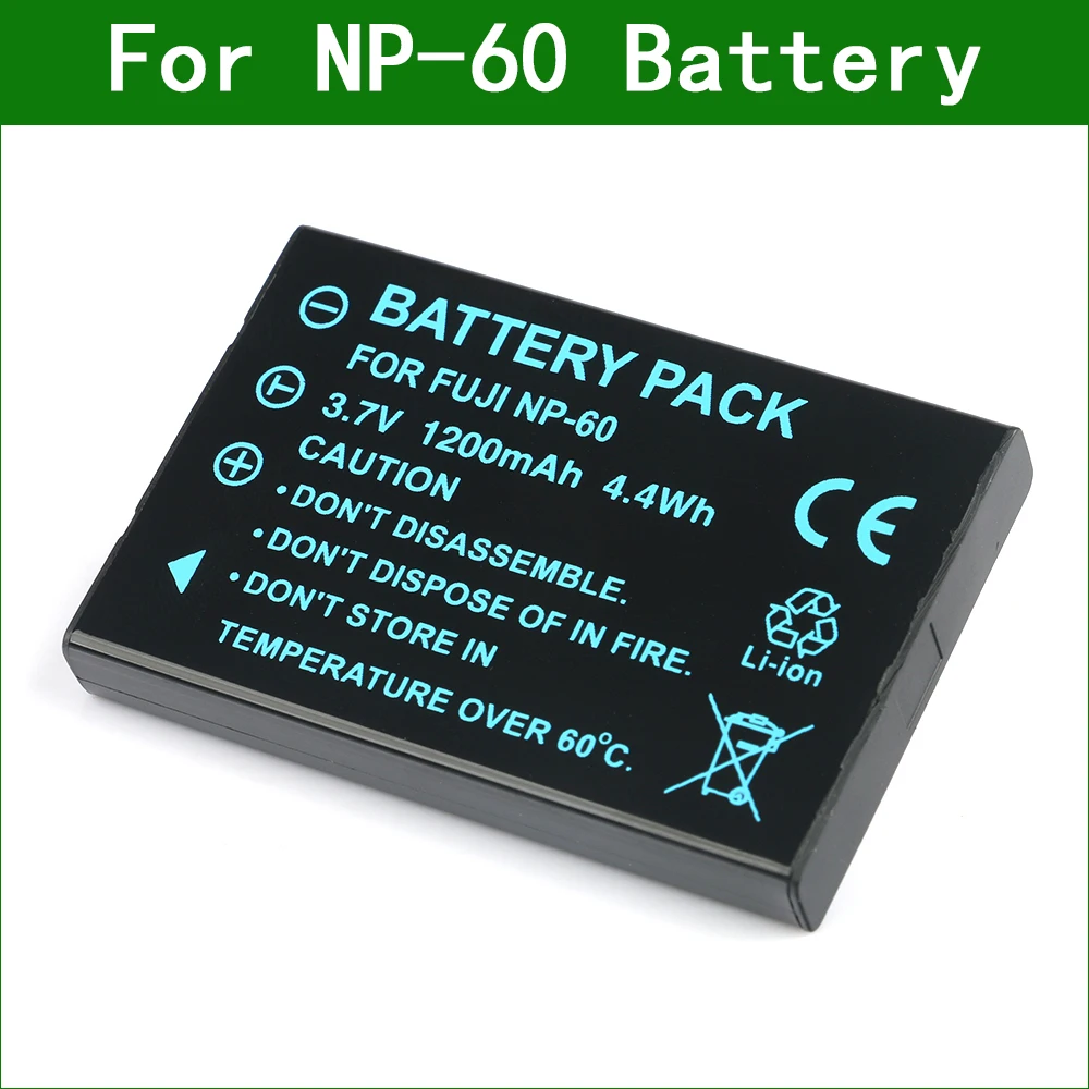 NP-60 Camera Battery For Drift HD HD170 Stealth HD720 For Kodak KLIC-5000 For Pentax D-Li2 For Ricoh DB-40 For Olympus LI-20B