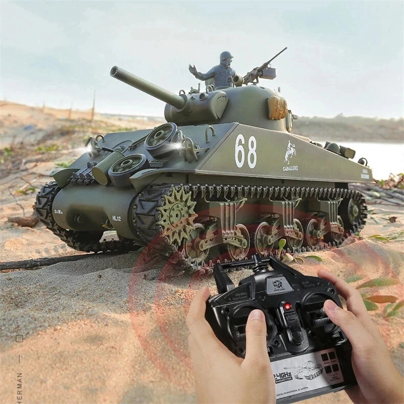 NEW RC Heavy Tank 1:16  Radio Controlled Tank Military Car Toys  For Children Adult Toy Gifts Military Model