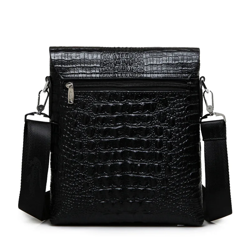 Luxury Brand Alligator Men Shoulder Bag Leather Business Crocodile Grain Crossbody Bag For Men Messenger Bag Male Casual Satchel