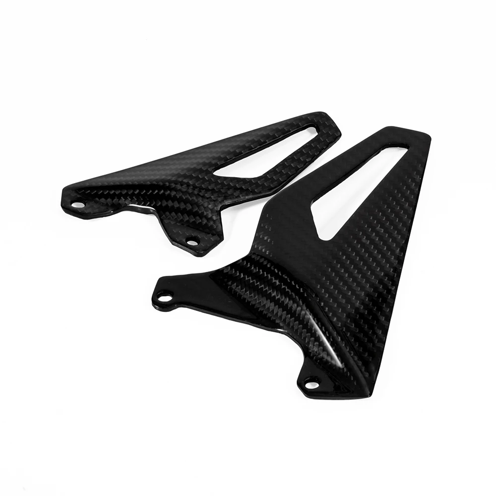 

for Ducati Panigale V4 V4S 2018 2019 Heel Guard Rearset Plate Motorcycle Carbon Fiber Foot Peg Accessories