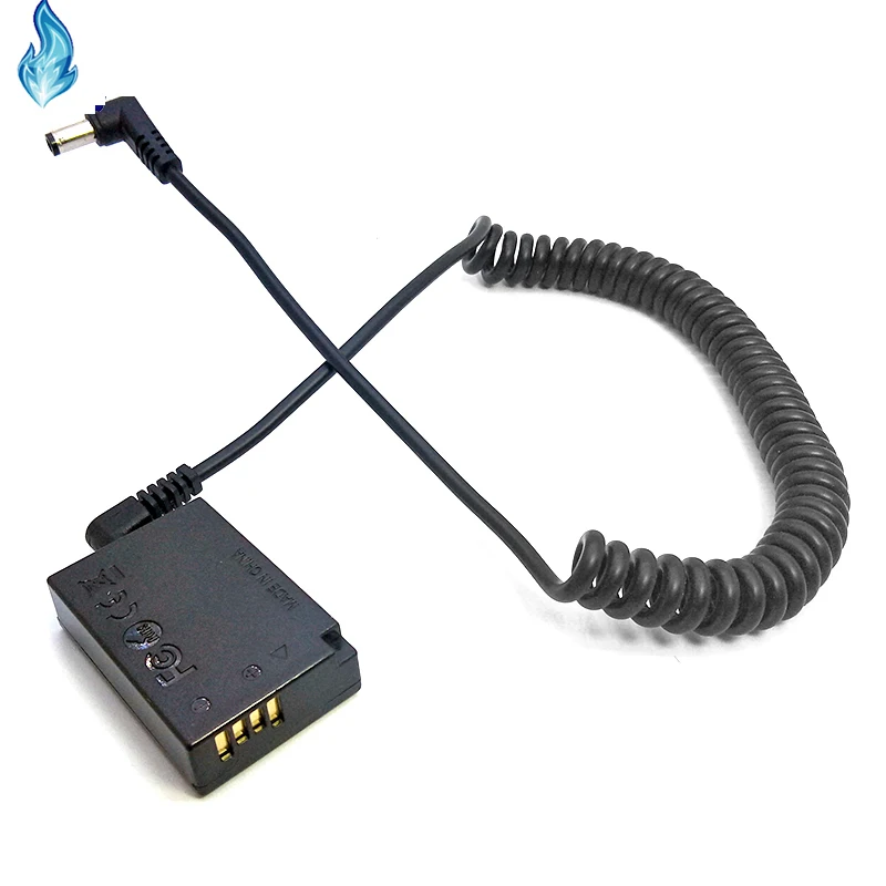 Coiled 5.5x2.5mm Right Angled Cable + LP-E17 Battery DRE17 DR E17 ACK-E17 DR-E17 DC Coupler for Canon EOS M3 M5 M6 Mark II