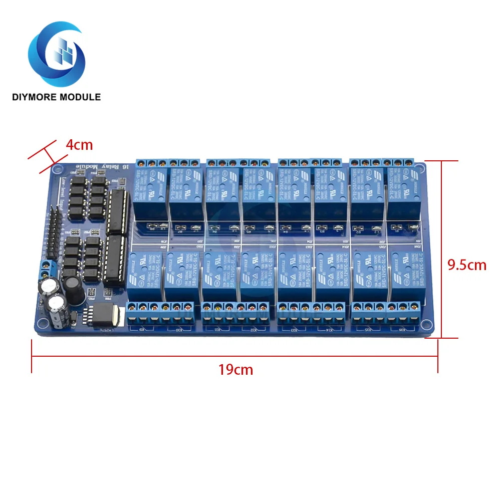 ABSF Ethernet Control Module Lan Wan Network Web Server RJ45 Port 16 Channel Relay Is Ethernet Controller Board.RJ45 Interface