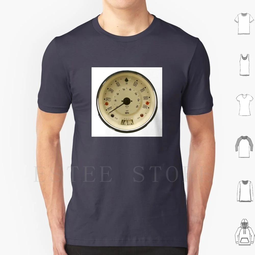 Smiths 90mph-White Face T Shirt Print Cotton Mini Cooper Mini Minor Austin 7 Morris 1000 Retrostickersnz Retrostickers