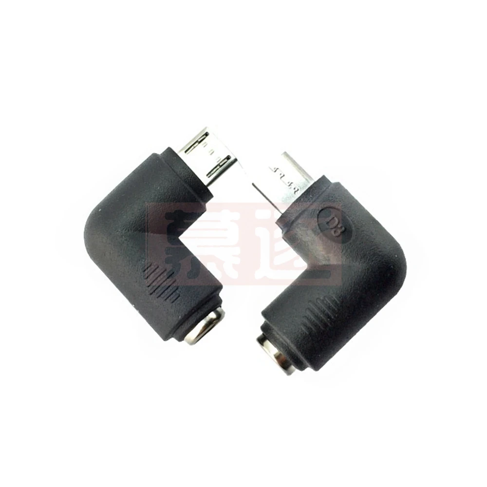 12 V DC Netzteil DC5.5 * 2,1mm Buchse auf Micro-usb-stecker Adapter 90 Grad für Phone und tablet