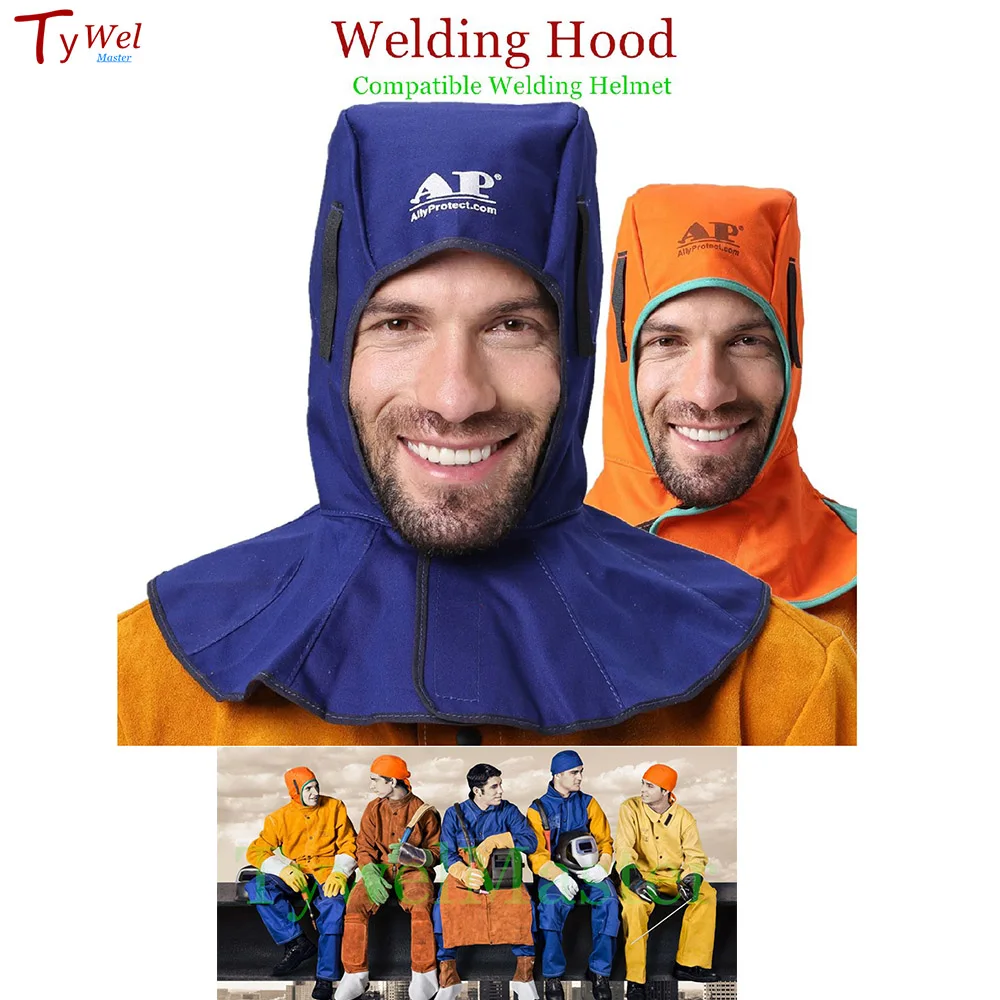 Welding Hood Washable Flame Retardant Cotton Full Protective Weld Flame Retardant Cap for Welder Helmet