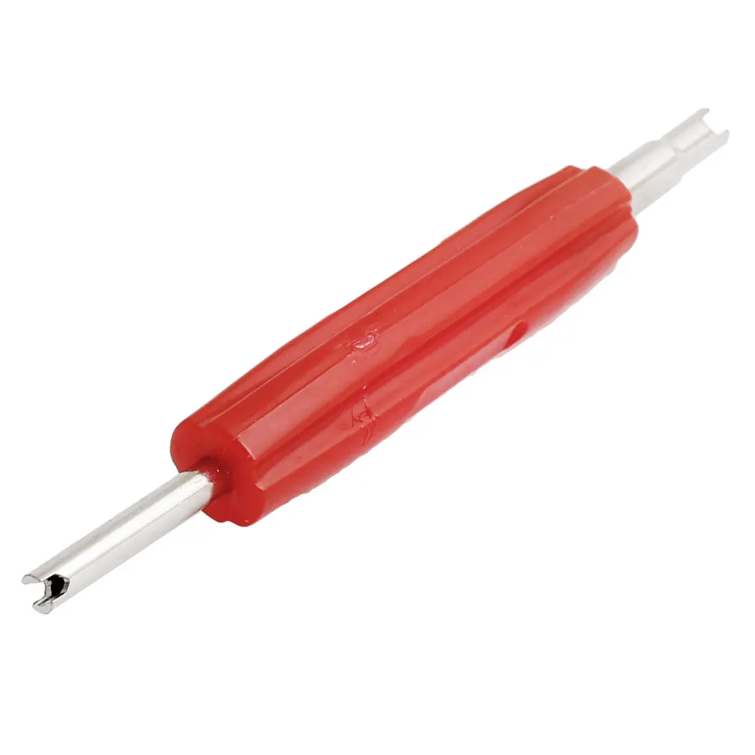 X Autohaux Red Plastic Handle Double Ends Tire Valve Stem Core Remover Installing Tool