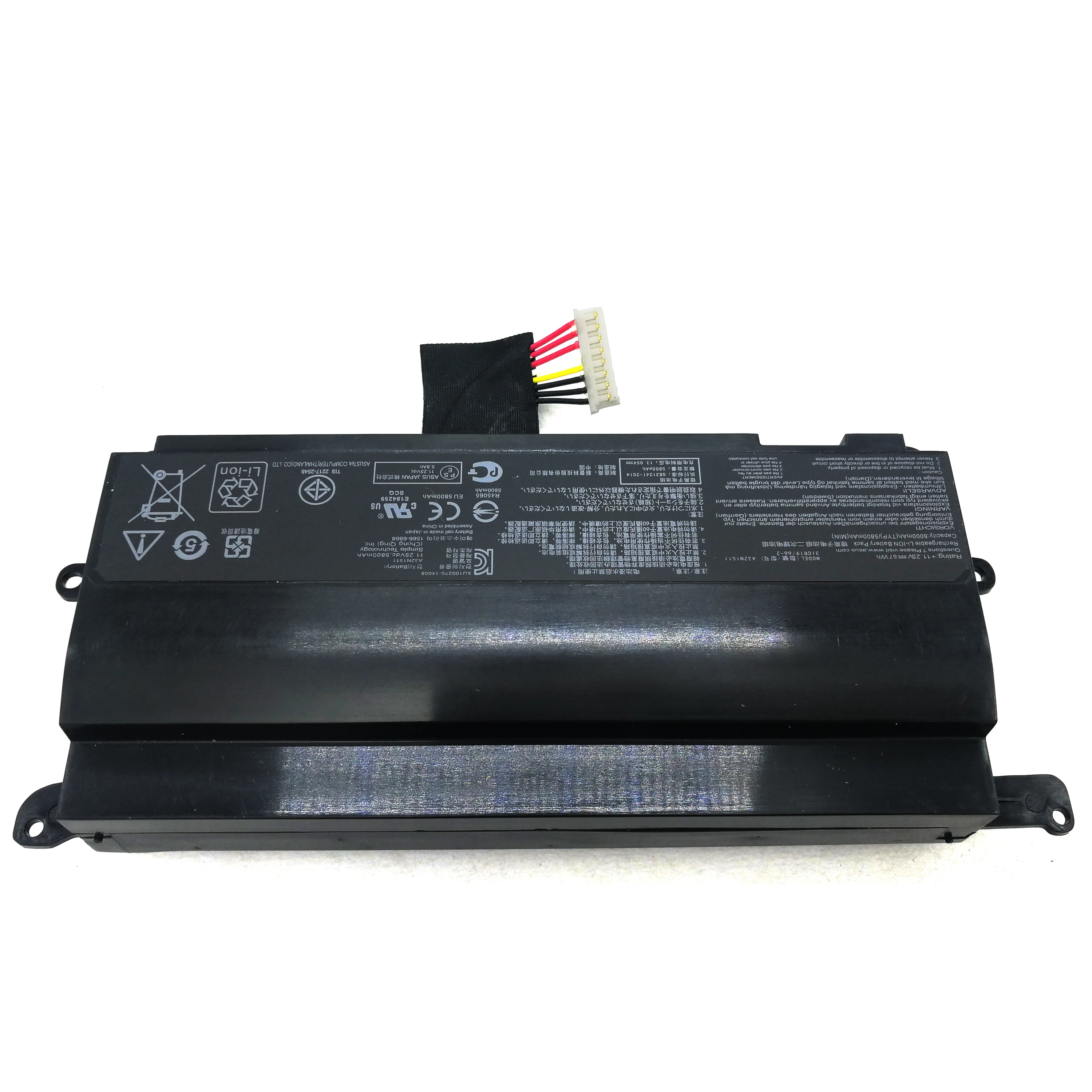 Genuine Original 67Wh A32N1511 Laptop Battery For ASUS ROG G752VL G752VT G752VM G752VL G752 G752VY G752VT-GC030T GFX72VL6700