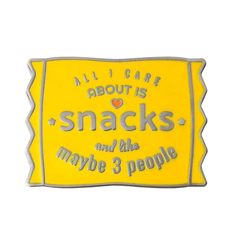 All I Care About is Snacks Enamel Pin