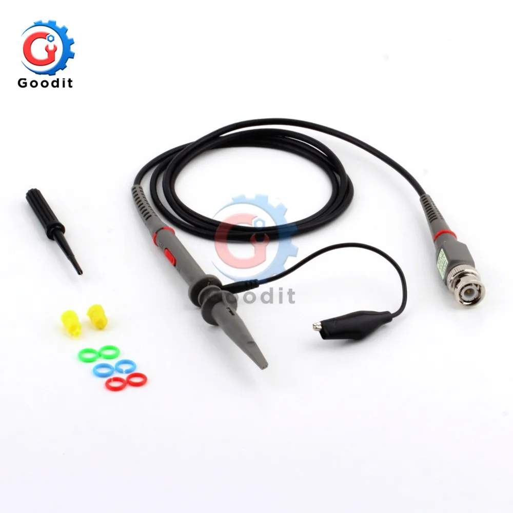 Oscilloscope Probe Kit 1 Set High Quality P6100 Oscilloscope Probe DC-100MHz Scope Clip Probe 100MHz Oscilloscope Clip