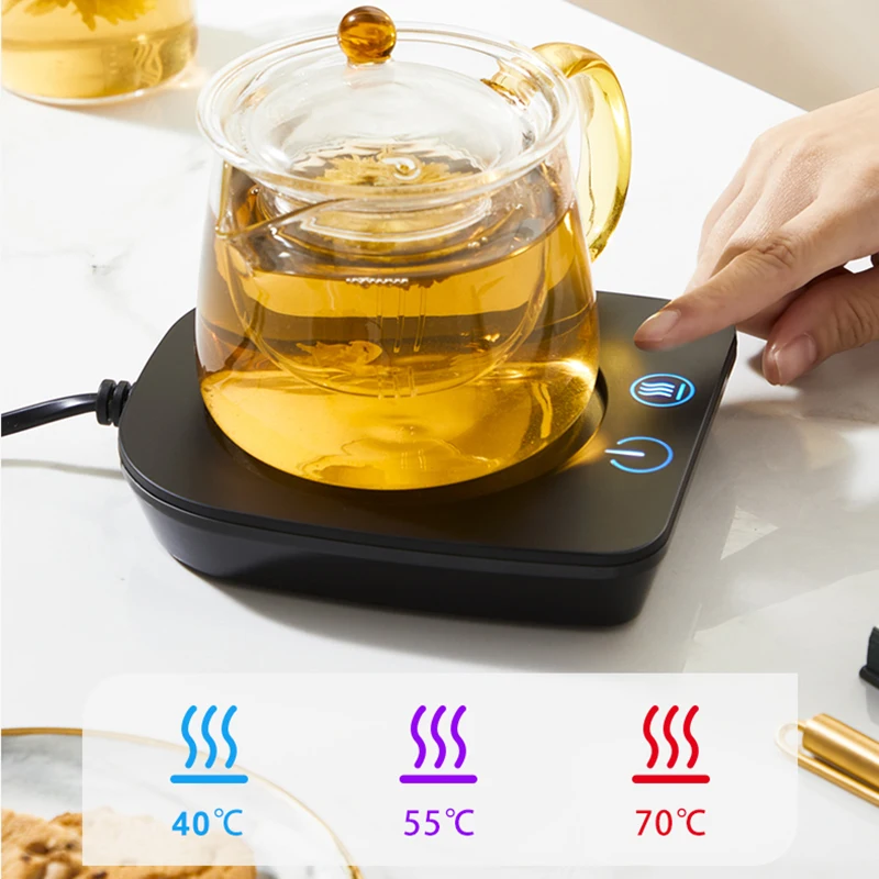 Baru Cerdas Thermostatic Coaster Cangkir Pemanas untuk Kopi Susu Teh Kakao Air Jus Kantor Rumah Mug Konstan Suhu Hangat Pad