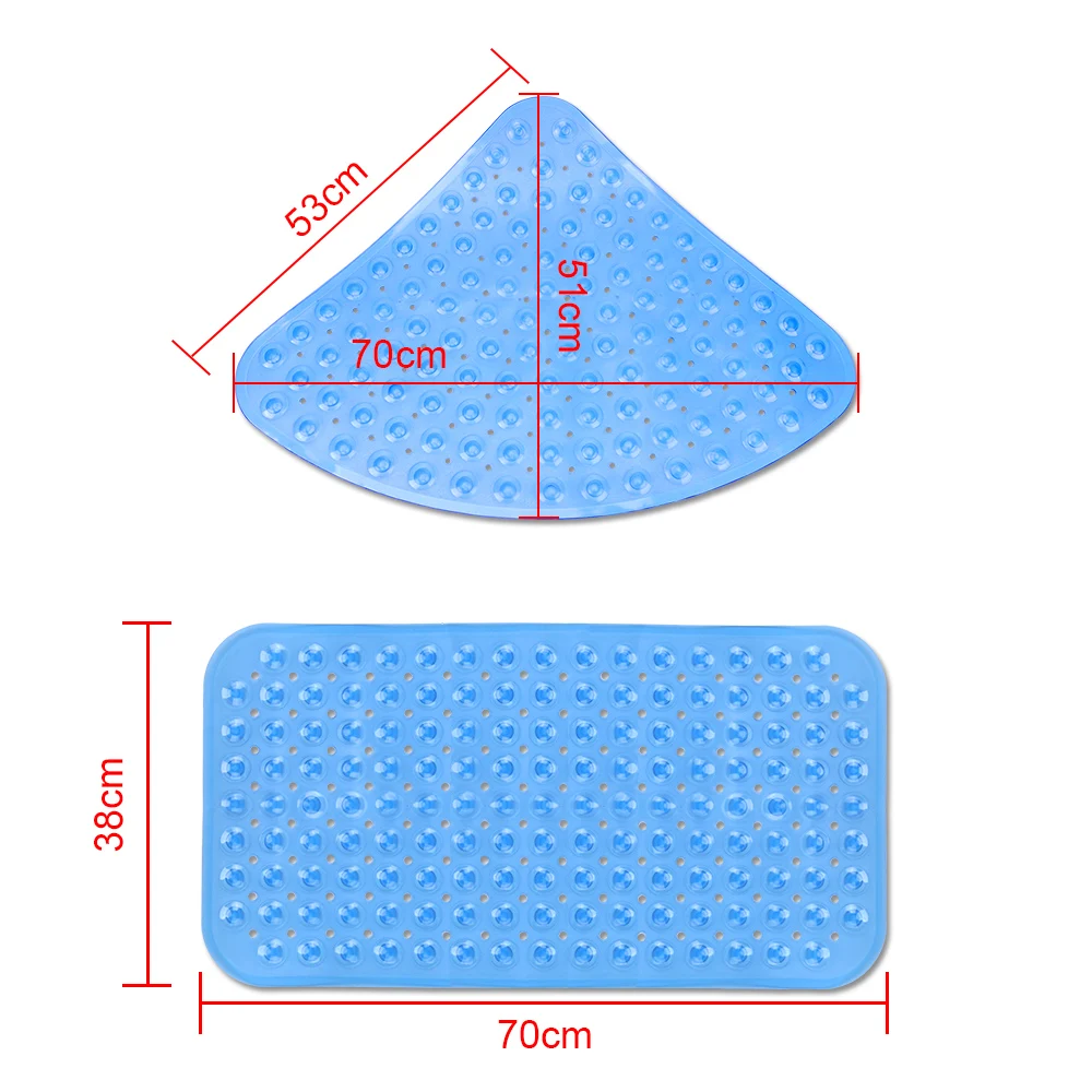 Non-Slip Bath Tub Mats ห้องน้ำชั้นพรมดูดถ้วยท่อระบายน้ำบ้านห้องน้ำพรมห้องน้ำที่ปูกันลื่นในห้องน้ำ
