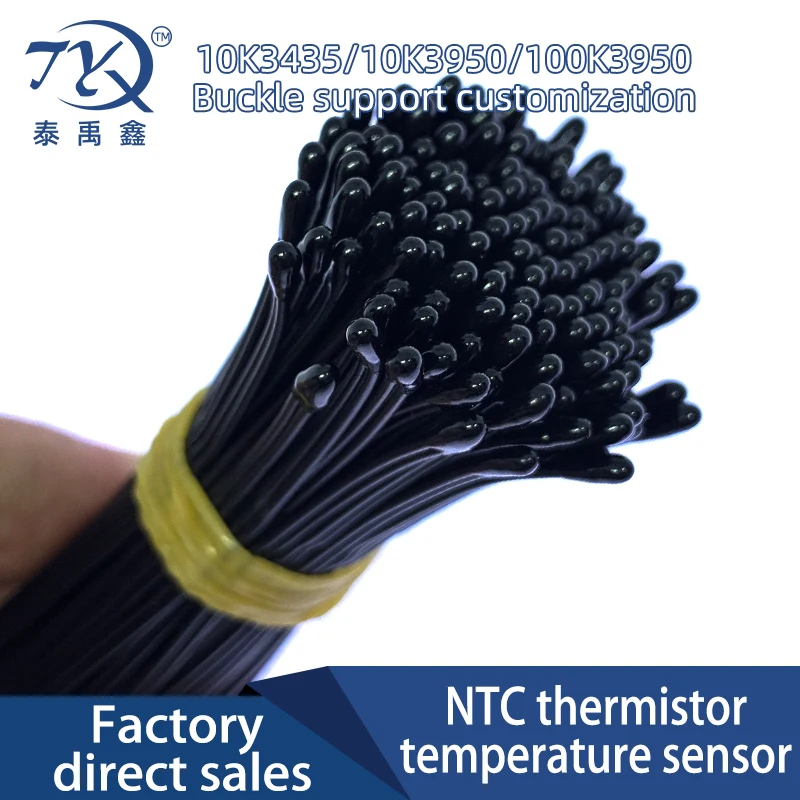 NTC 10K Thermistor Temperature Sensor Air Conditioning Temperature Sensor Water Drop Head Temperature Control Probe 10K1%