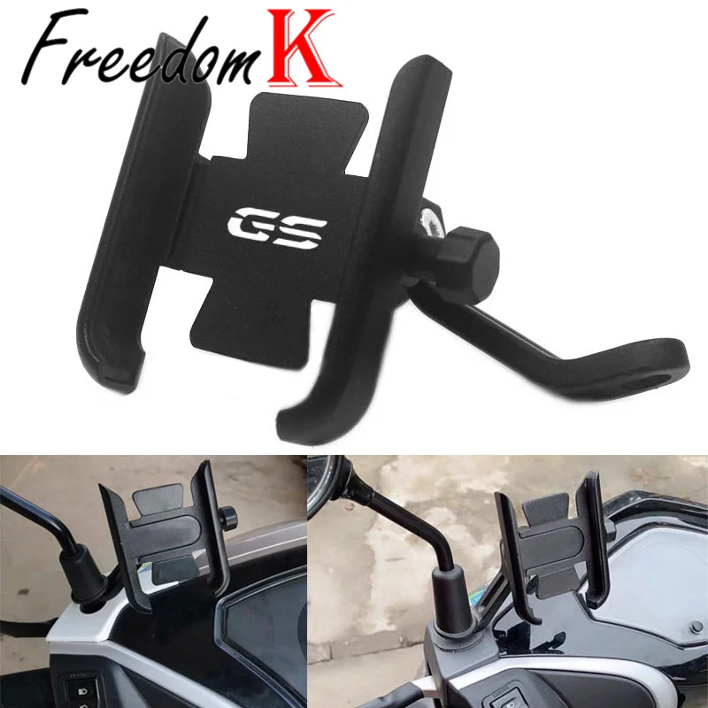 Motorcycle Phone Holder Accessories Fit For R1200GS ADV R1250GS F750GS F850GS G310GS F800GS F650GSAluminum Mobile Stand Holder