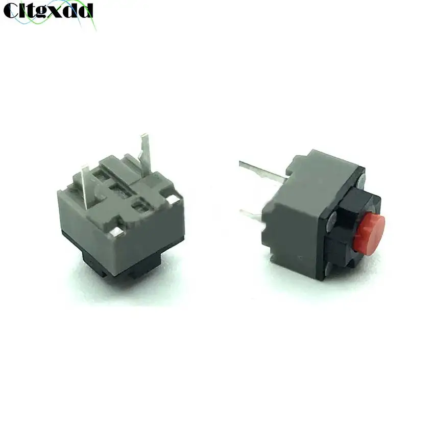 

Cltgxdd 10PCS/Lot Square Silent Mouse Micro Switch 6*6*7.3mm Mute Silent Switch 2Pin Button Key Switch M330 M220 Repair Replace