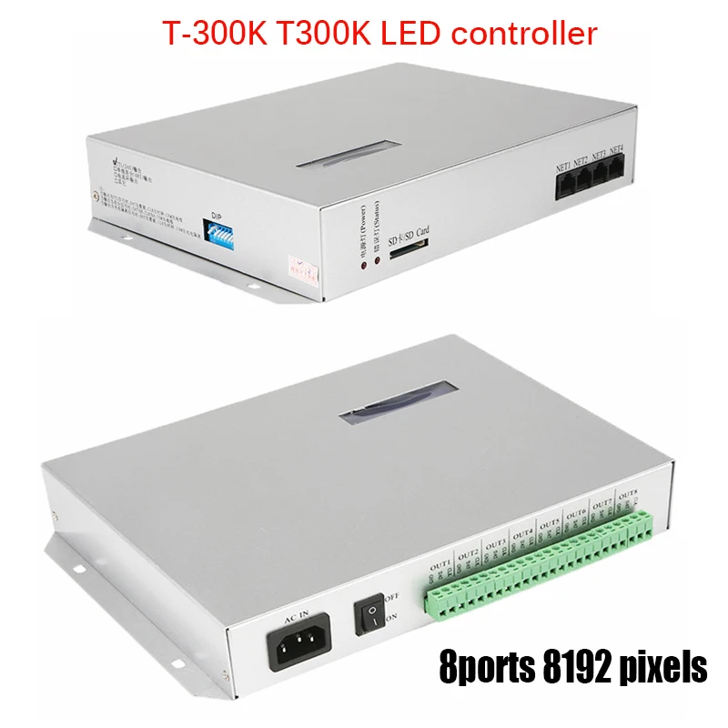 4500pcs12mm WS2811 RGB Full Color Pixel Light Module +T300K 8ports 8192 pixels controller+5V 60A LED POWER 5PCS