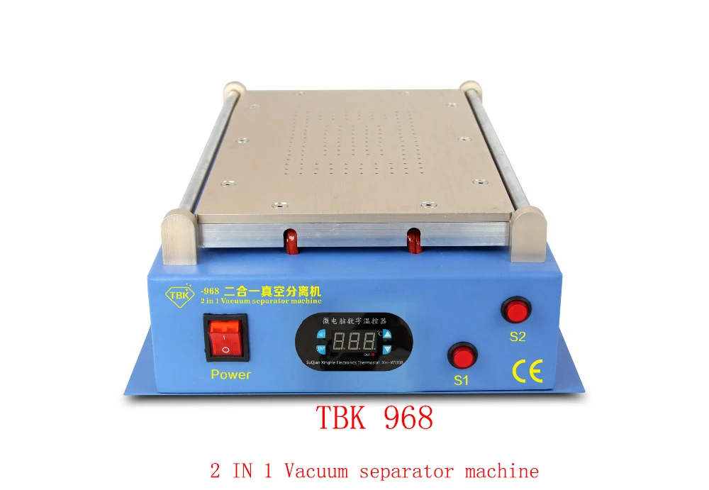 2in1 Vacuum Lcd Separator Machine Tbk 968 Hete Plaat Automatische Touch Screen Separator Reparatie Voor Tablet Mobiele