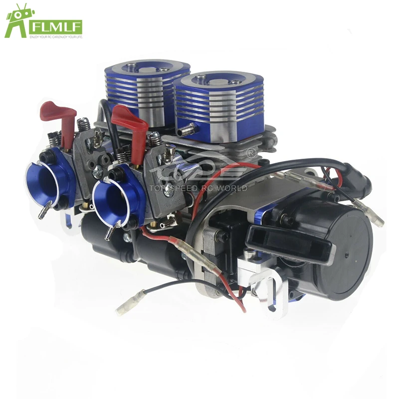 58CC Gasoline Engine Double Cylinders Fit for Zenoah CY RCMK Marine Gas Engine 58cc Rc Boat Toys Parts